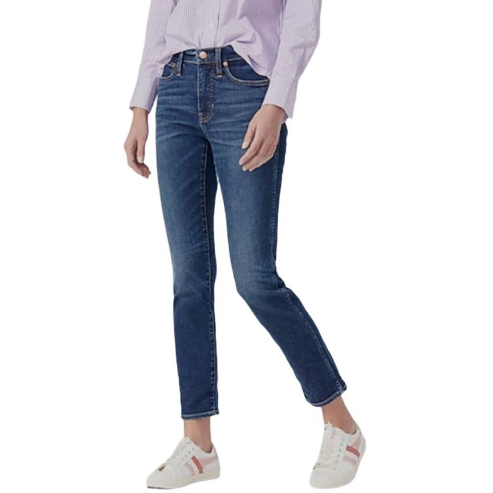 J. Crew Women's Vintage Straight Jeans Medium Wash Size 28T 28 Tall